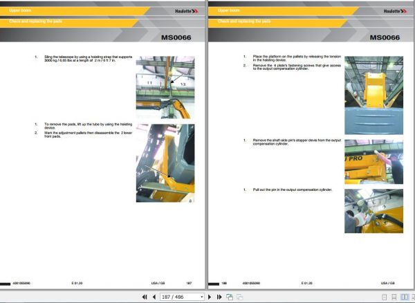 Haulotte Articulated Boom Lift HA20RTJ HA61RTJ Maintenance Manual4001055090 3