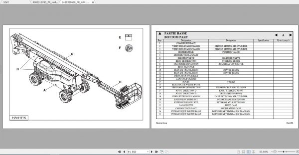 Haulotte Articulated Boom Lift HA41PX Parts Manual 2