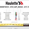 Haulotte Articulated Boom Lift HTA22P 6543A Spare Parts4000674010 1