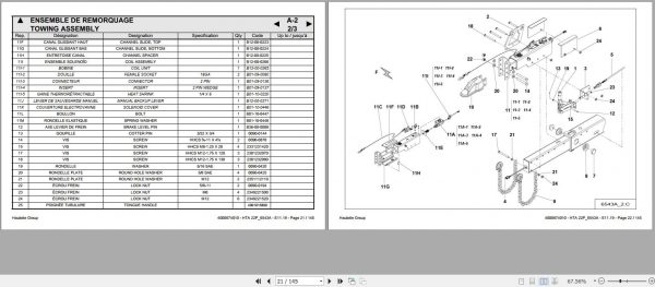 Haulotte Articulated Boom Lift HTA22P 6543A Spare Parts4000674010 2