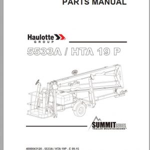 Haulotte Articulated Boom Lift HTA 19P Parts Manual4000043120 1