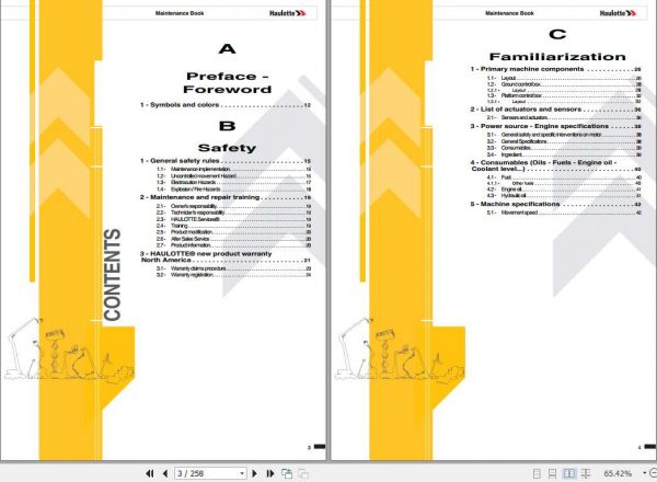 Haulotte Articulated Boom Lifts 352245275533A Maintenance Manual4001010720 2