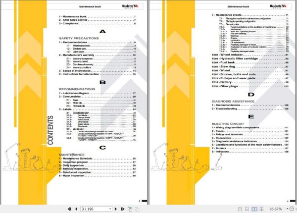 Haulotte Articulated Boom Lifts HA120 260PX Maintenance Manual4000361330 2