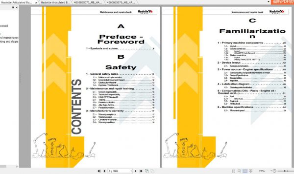 Haulotte Articulated Boom Lifts HA16RTJ Maintenance Manual 2