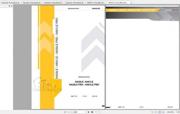 Haulotte Articulated Boom Lifts HA20 61 Maintenance Manual 1