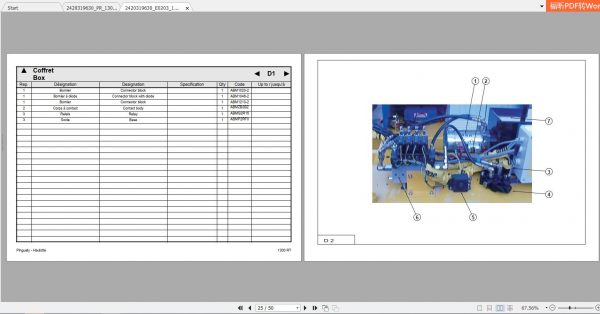 Haulotte Scissor Lift 1300RT Parts Manual2420319630 2