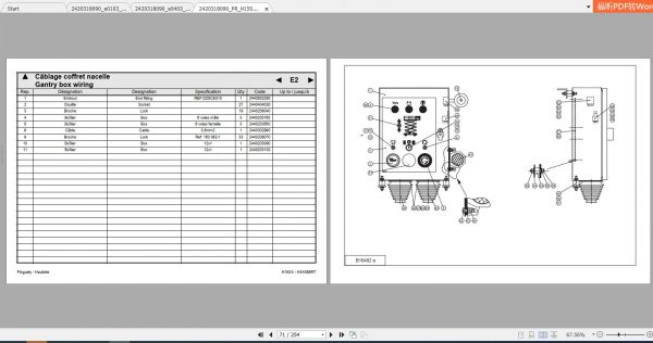 Haulotte Scissor Lift Compact HS15SX Parts Manual2420318090 2