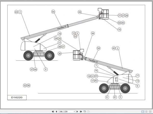 Haulotte Scissor Lift H23T Parts Manual2420315920 3