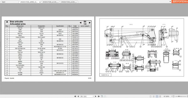 Haulotte Scissor Lift HA15I Parts Manual2420317230 2
