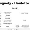 Haulotte Scissor Lift HA26P Parts Manual 1