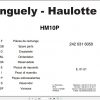 Haulotte Scissor Lift HM10P Parts Manual2420316050 1