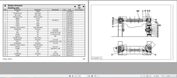 Haulotte Scissor Lift HM8 Parts Manual2420316040 2