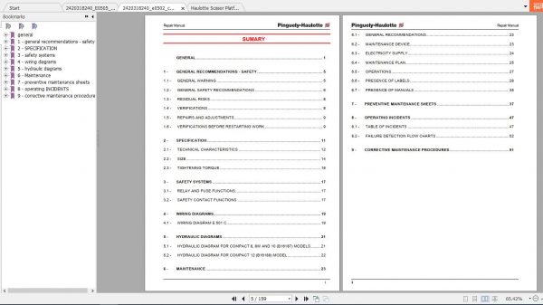 Haulotte Self Propelled Scissor Platform Repair Manual 2