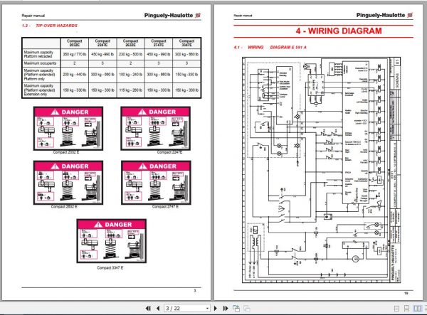 Haulotte Self Propelled Lift Compact 2032E 3347E Repair Manual2420318250 1
