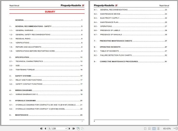 Haulotte Self Propelled Lift Compact 88W1012 Repair Manual2420322260 2