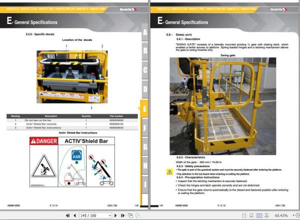 Haulotte Self Propelled Lift HA26 80 Operators Manual4000813030 3