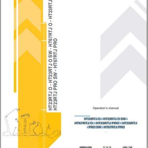 Haulotte Self Propelled Lift HT23 67 Operators Manual4000664900 1