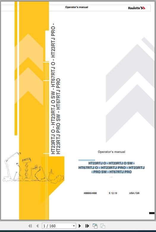 Haulotte Self Propelled Lift HT23 67 Operators Manual4000664900 1