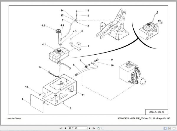 Haulotte Self Propelled Lift HTA 22P Part Manual4000674010 2