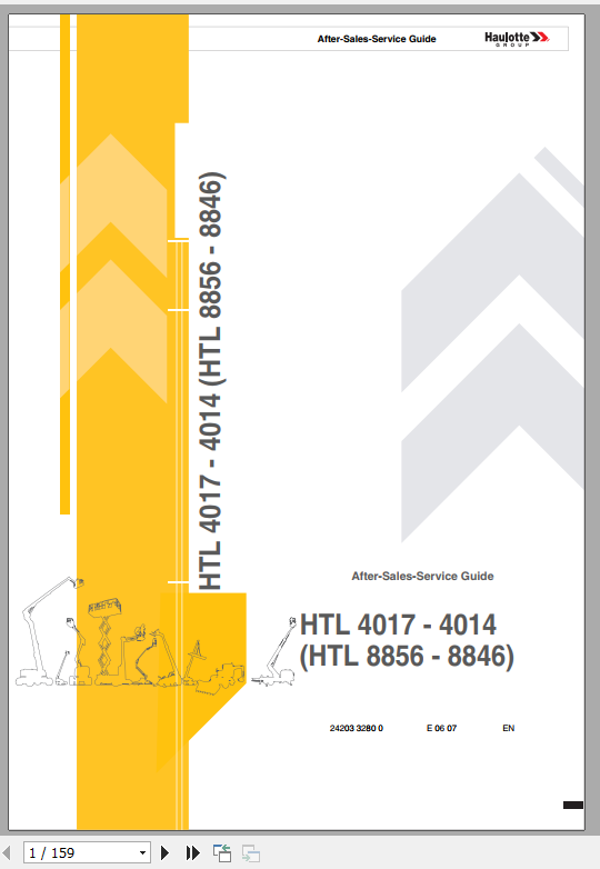 Haulotte Self Propelled Lift HTL4017 4014 Service Manual2420332800 1