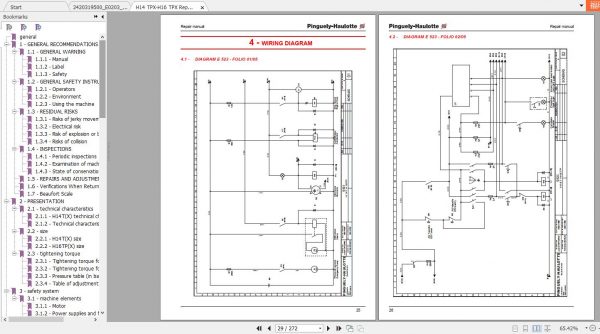 Haulotte Self Propelled Telescopic H14TX H16TPX Repair Manual2420319500 3