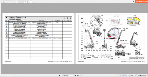Haulotte Telehandler HLT 5210 11532 Spare Parts4000510290 3