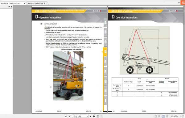 Haulotte Telescopic Boom HT26 85 RTJ Operators Manual 3