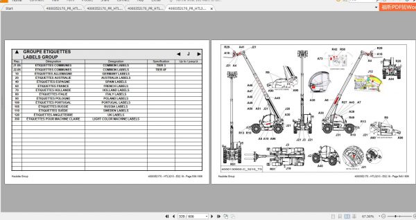 Haulotte Telescopic Boom HTL3210 Parts Manual 3