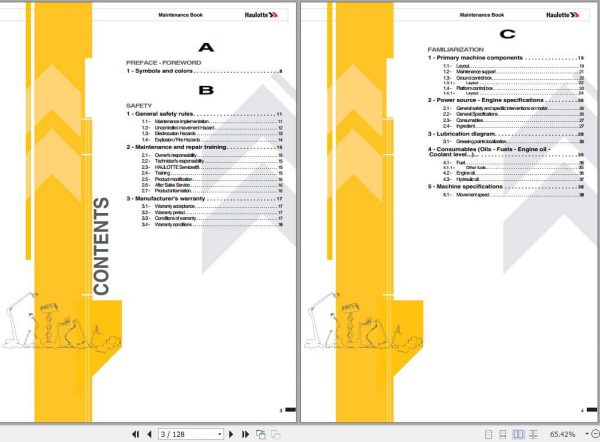 Haulotte Telescopic H12 18 SX Maintenance Manual4001015340 2