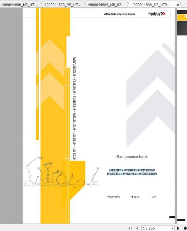 Haulotte Telescopic HT212367 RTJ Maintenance Manual 2