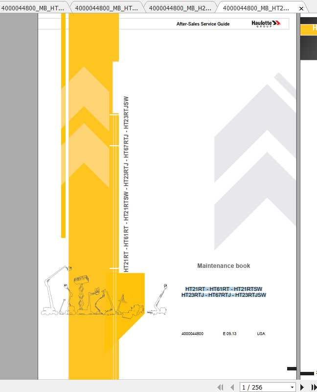 Haulotte Telescopic HT212367 RTJ Maintenance Manual 2