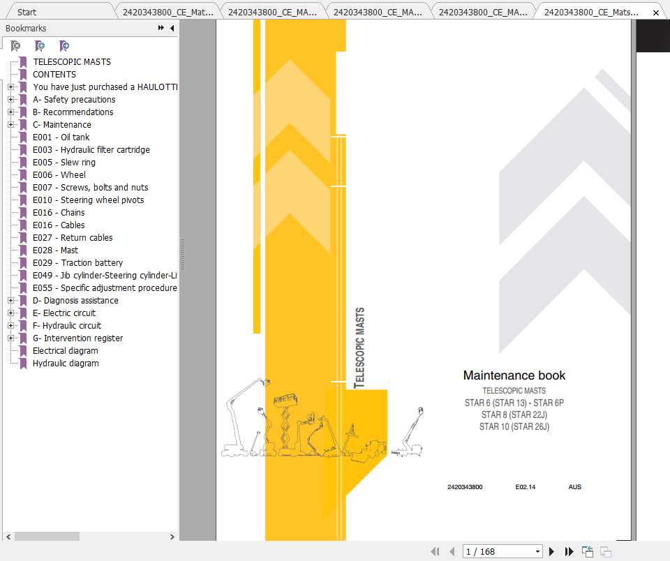 Haulotte Telescopic Masts Star 6 10 Maintenance Manual2420343800 1
