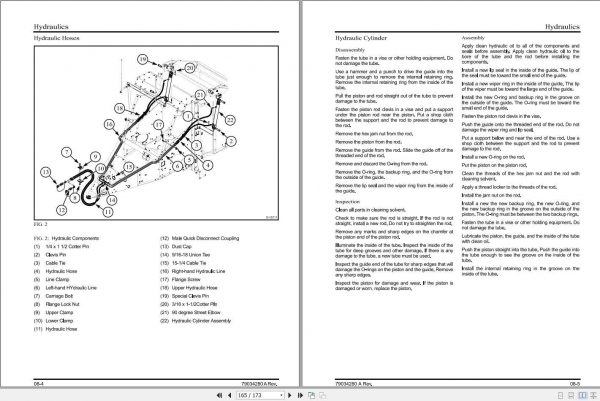 Hesston Hay Equipment 730 Round Baler Service Manual79034280A 3