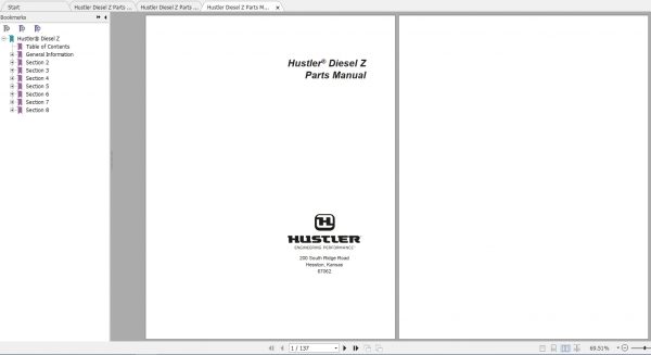 Hustler Diesel Z Parts Manual 1