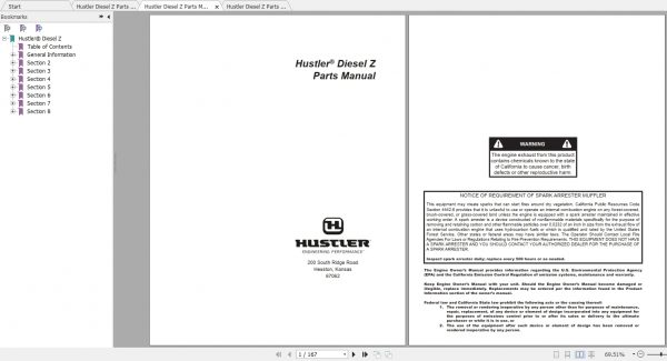 Hustler Diesel Z Parts Manual 2