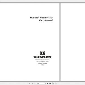Hustler Raptor SD Parts Manual118791EX 1