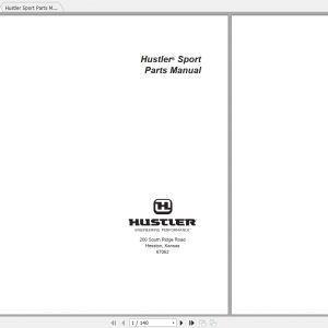 Hustler Sport Parts Manual 1