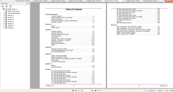Hustler Super Z Parts Manual 2