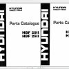Hyundai Forklift HBF20II HBF25II Parts Manual 1