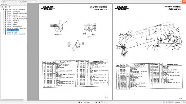 JLG Gradall TeleHandler 552 554 Part Manual90205894 3