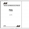 JLG Boom Lift 1100SB Operation Service Parts Manuals 1