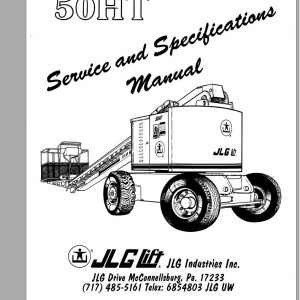 JLG Boom Lift 50HT Operation Service Parts Manuals 1
