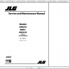 JLG Boom Lift 600S660SJ600SJ Operation Service Parts Manuals 2
