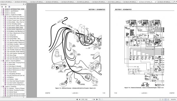 JLG Boom Lift 600S660SJ600SJ Operation Service Parts Manuals 3