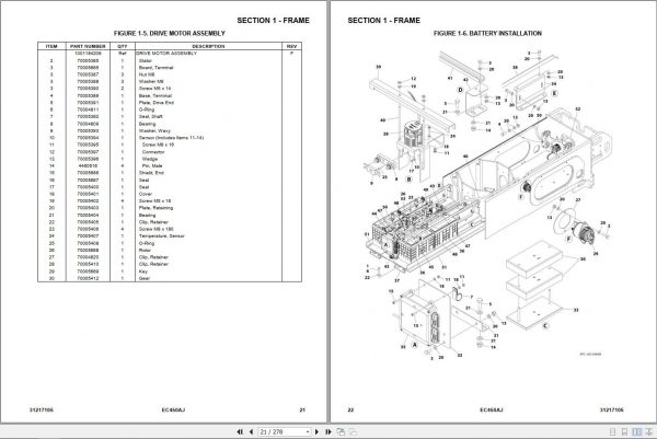 JLG Boom Lift EC450AJ Parts Manual31217105 3