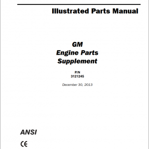 JLG Boom Lift GM Engine Parts Manual3121245 1