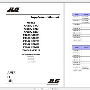 JLG Compact Crawler Boom Lithium Supplement Manual31215460 1