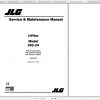 JLG Liftlux 203 24 Operators Service Parts Manuals 3