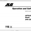 JLG Liftlux 245 12 Operators Service Parts Manuals 1N6rPn