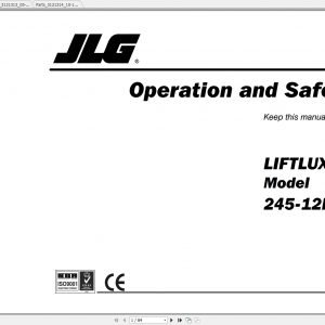 JLG Liftlux 245 12 Operators Service Parts Manuals 1N6rPn
